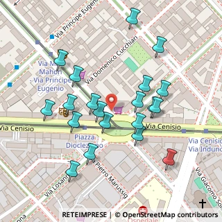 Mappa Piazza Diocleziano, 20155 Milano MI, Italia (0.118)