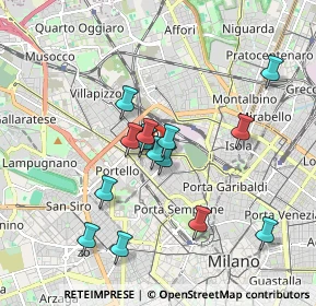 Mappa Piazza Diocleziano, 20155 Milano MI, Italia (1.645)