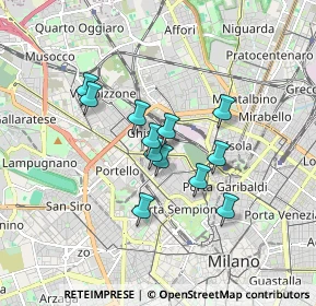 Mappa Piazza Diocleziano, 20155 Milano MI, Italia (1.2675)