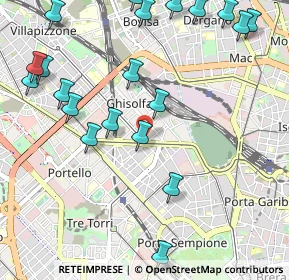 Mappa Piazza Diocleziano, 20155 Milano MI, Italia (1.321)