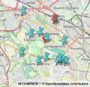 Mappa Via Eugenio Montale, 20151 Milano MI, Italia (1.83643)