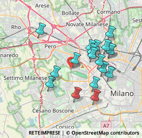 Mappa Via Eugenio Montale, 20151 Milano MI, Italia (3.34444)