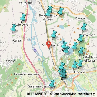 Mappa Via Unita' D'italia, 10016 Montalto Dora TO, Italia (2.677)