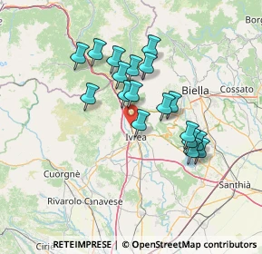 Mappa Via Unita' D'italia, 10016 Montalto Dora TO, Italia (11.815)