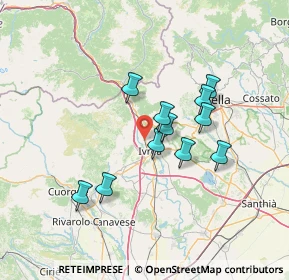 Mappa Via Unita' D'italia, 10016 Montalto Dora TO, Italia (11.26636)