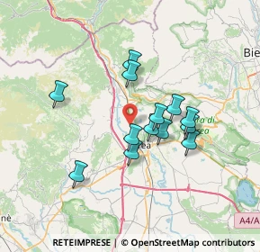 Mappa Via Unita' D'italia, 10016 Montalto Dora TO, Italia (5.63615)