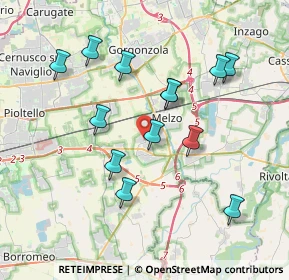 Mappa Via Papa Giovanni XXIII, 20060 Liscate MI, Italia (3.60692)