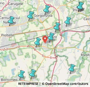 Mappa Via Papa Giovanni XXIII, 20060 Liscate MI, Italia (5.255)