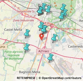 Mappa Via G. Galilei Traversa I, 25010 San Zeno Naviglio BS, Italia (3.88267)
