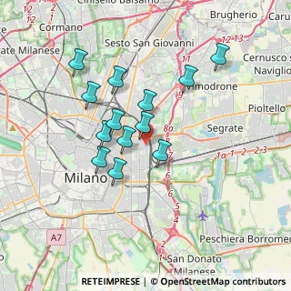 Mappa Via Edoardo Bassini, 20133 Milano MI, Italia (3.03615)