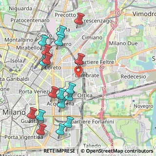 Mappa Via Edoardo Bassini, 20133 Milano MI, Italia (2.355)