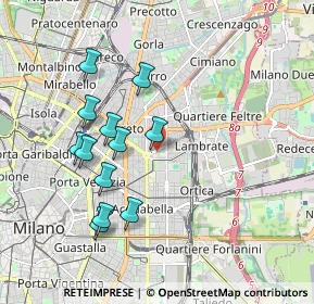 Mappa Via Giuseppe Zanoia, 20131 Milano MI, Italia (1.79583)