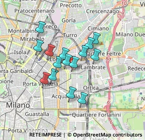 Mappa Via Giuseppe Zanoia, 20131 Milano MI, Italia (1.32667)