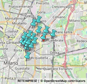 Mappa Via Giuseppe Zanoia, 20131 Milano MI, Italia (1.40444)