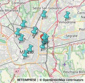 Mappa Via Giuseppe Zanoia, 20131 Milano MI, Italia (3.0325)