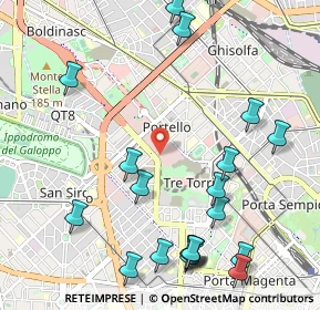 Mappa Milano, 20149 Milano MI, Italia (1.3025)
