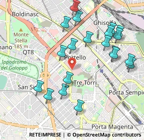 Mappa Milano, 20149 Milano MI, Italia (1.0795)