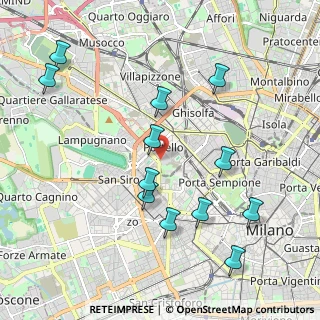 Mappa Milano, 20149 Milano MI, Italia (2.17167)