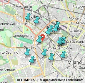 Mappa Milano, 20149 Milano MI, Italia (1.59625)