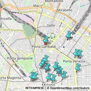 Mappa Via Gaspare Rosales, 20124 Milano MI, Italia (1.3945)