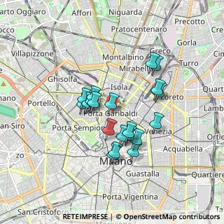 Mappa Via Gaspare Rosales, 20124 Milano MI, Italia (1.4285)