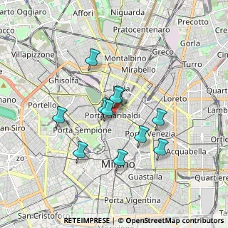 Mappa Via Gaspare Rosales, 20124 Milano MI, Italia (1.43091)