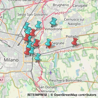 Mappa Via Torino, 20090 Segrate MI, Italia (3.65647)