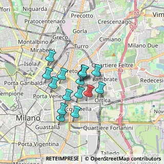 Mappa Via Pacini, 20131 Milano MI, Italia (1.24563)