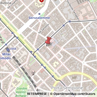 Mappa Via Francesco Londonio, 29, 20154 Milano, Milano (Lombardia)