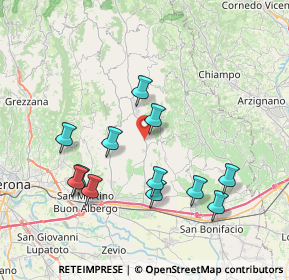 Mappa Via Fabio Filzi, 37031 Cellore VR, Italia (7.60667)