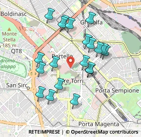 Mappa Piazzale Carlo Magno, 20149 Milano MI, Italia (0.8815)