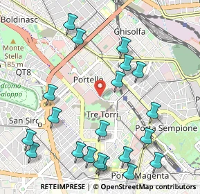Mappa Piazzale Carlo Magno, 20149 Milano MI, Italia (1.2415)