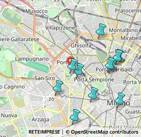 Mappa Piazzale Carlo Magno, 20149 Milano MI, Italia (2.06636)