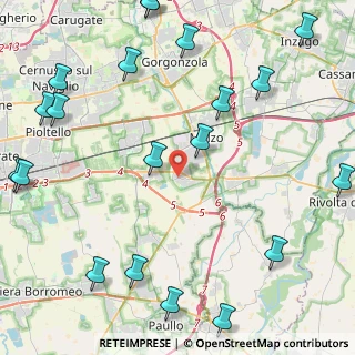 Mappa Via Roma, 20060 Liscate MI, Italia (6.237)