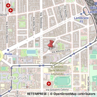 Mappa Via Antonio Vallisneri,  4, 20133 Milano, Milano (Lombardia)
