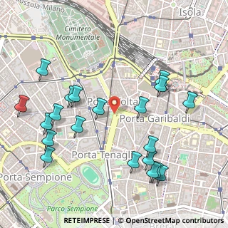 Mappa Bastioni di Porta Volta, 20124 Milano MI, Italia (0.5895)