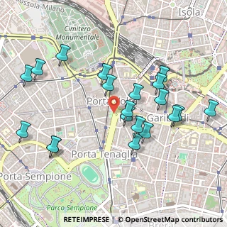 Mappa Bastioni di Porta Volta, 20124 Milano MI, Italia (0.51)