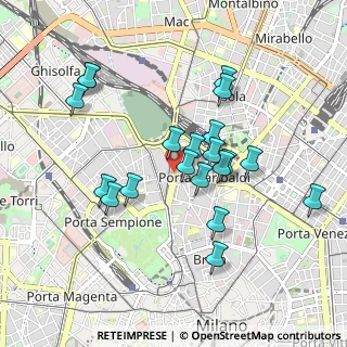 Mappa Bastioni di Porta Volta, 20124 Milano MI, Italia (0.8535)