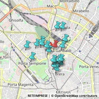 Mappa Bastioni di Porta Volta, 20124 Milano MI, Italia (0.679)