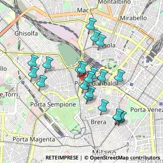 Mappa Bastioni di Porta Volta, 20124 Milano MI, Italia (0.856)
