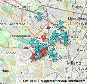 Mappa GATE 16, 20149 Milano MI, Italia (1.4565)
