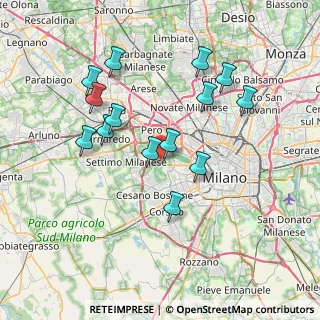Mappa Via Privata Sora, 20153 Milano MI, Italia (7.11429)