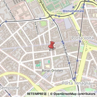 Mappa Via Giordano Bruno, 1, 20154 Milano, Milano (Lombardia)