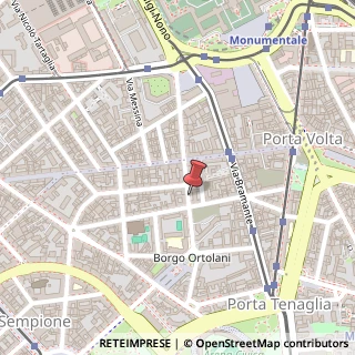 Mappa Via Giovanni Battista Niccolini, 10, 20154 Milano, Milano (Lombardia)