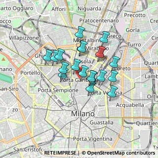 Mappa Piazza XXV Aprile, 20121 Milano MI, Italia (1.302)