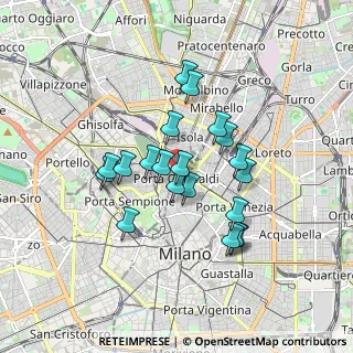 Mappa P.za XXV Aprile, 20124 Milano MI, Italia (1.4365)