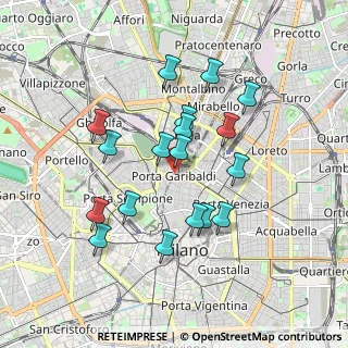 Mappa Piazza Venticinque Aprile, 20124 Milano MI, Italia (1.65611)