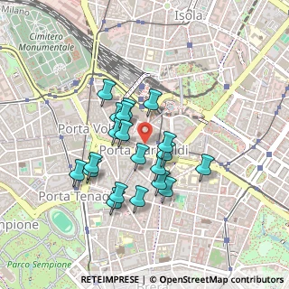 Mappa Piazza XXV Aprile, 20121 Milano MI, Italia (0.365)