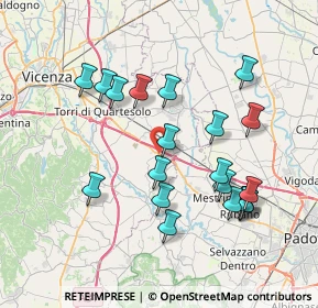 Mappa Via M. Bettinardi, 36040 Grisignano di Zocco VI, Italia (7.451)