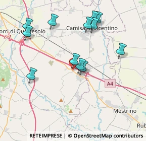 Mappa Via M. Bettinardi, 36040 Grisignano di Zocco VI, Italia (3.9675)